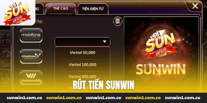 rút tiền Sunwin